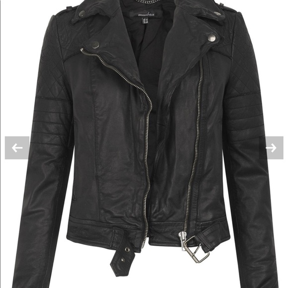 Muubaa Minsk Leather Quilted Biker Jacket 2 - Picture 3 of 13